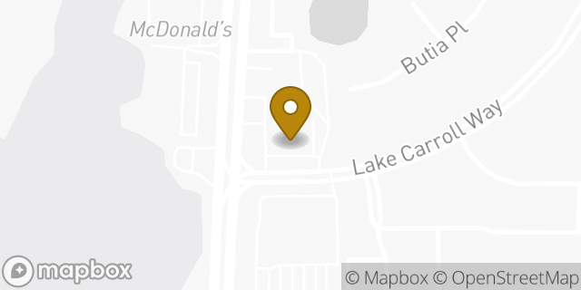 Map showing the location of Bank Of America in Tampa, FL 33618