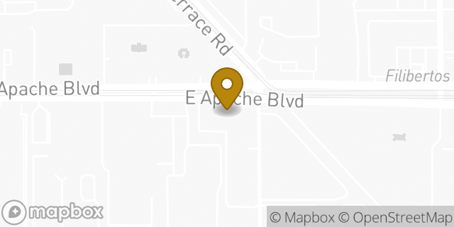 Map showing the location of HOTWORX in Tempe, AZ 85281