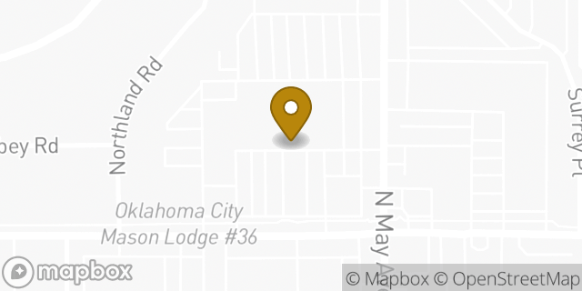 Map showing the location of Subway in Oklahoma City, OK 73120