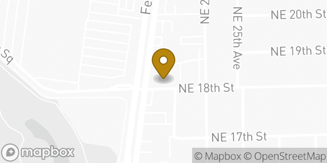 Map showing the location of Starbucks in Pompano Beach, FL 33062