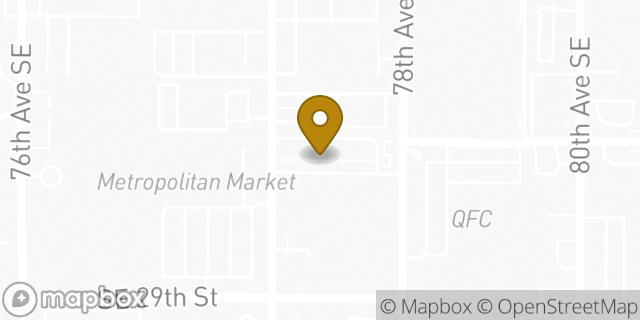 Map showing the location of McDonald's in Mercer Island, WA 98040