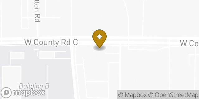Map showing the location of Penske Truck Rental in Roseville, MN 55113