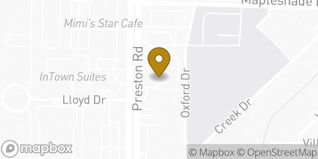 Map showing the location of QuikTrip in Dallas, TX 75252