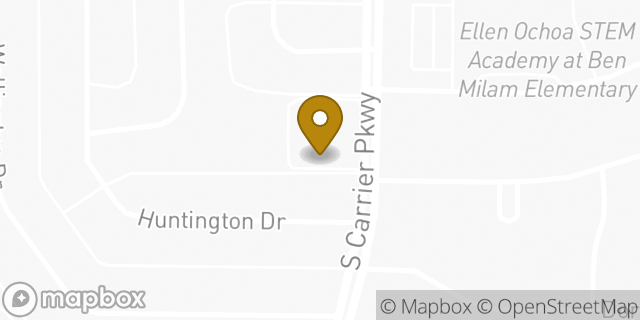 Map showing the location of The Church of Jesus Christ of Latter-day Saints in Grand Prairie, TX 75051