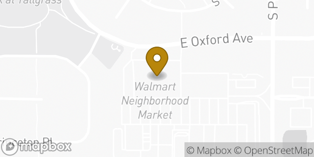 Map showing the location of Walmart Neighborhood Market in Aurora, CO 80018