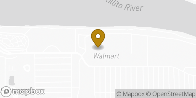 Map showing the location of Walmart Business Center in Tucson, AZ 85705