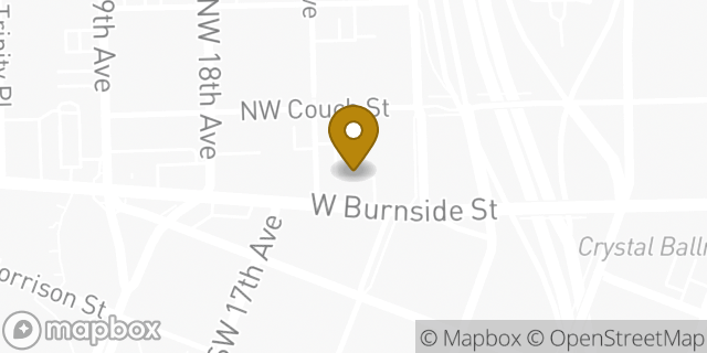 Map showing the location of Enterprise Rent-A-Car in Portland, OR 97209