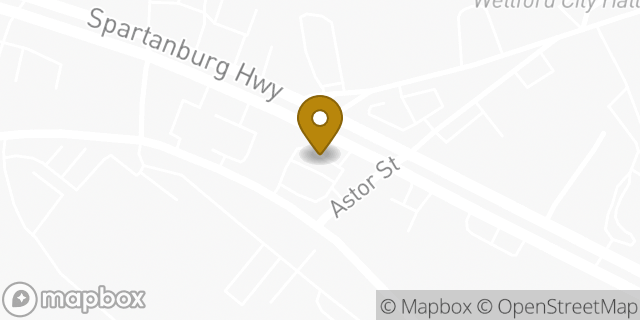 Map showing the location of Subway in Wellford, SC 29365