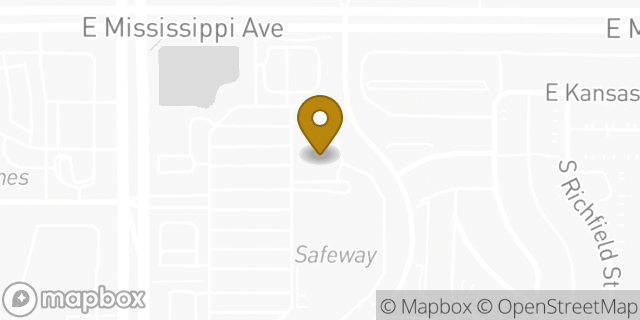 Map showing the location of HOTWORX - Aurora, CO - Buckley in Aurora, CO 80017