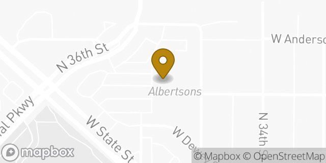 Map showing the location of Albertsons in Boise, ID 83703