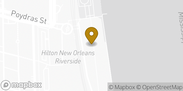Map showing the location of Levi's Outlet Store in New Orleans, LA 70130