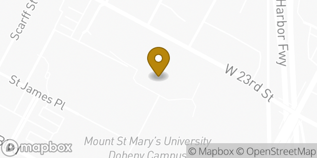 Map showing the location of Amazon Locker - Doheny in Los Angeles, CA 90007