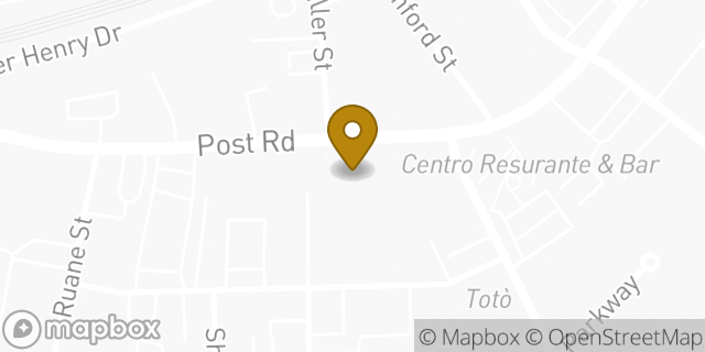 Map showing the location of Starbucks Coffee Company in Fairfield, CT 06824