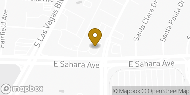 Map showing the location of McDonald's in Las Vegas, NV 89104