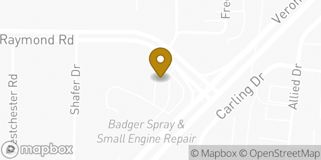 Map showing the location of ATM Speedway in Madison, WI 53711