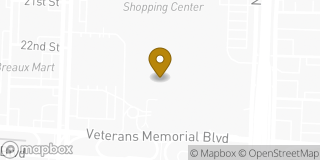 Map showing the location of Banana Republic in Metairie, LA 70002