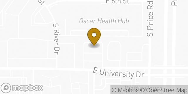Map showing the location of QuikTrip in Tempe, AZ 85281