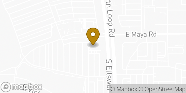 Map showing the location of Olive Garden in Queen Creek, AZ 85142