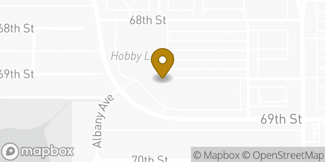 Map showing the location of OneMain Financial in Lubbock, TX 79424