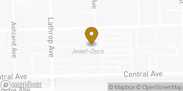 Map showing the location of Jewel-Osco in River Forest, IL 60305