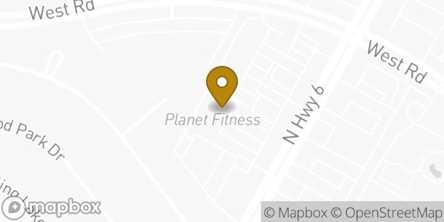 Map showing the location of Planet Fitness in Houston, TX 77095