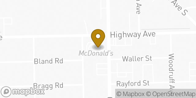 Map showing the location of McDonald's in Jacksonville, FL 32254