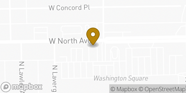 Map showing the location of Starbucks in Chicago, IL 60639