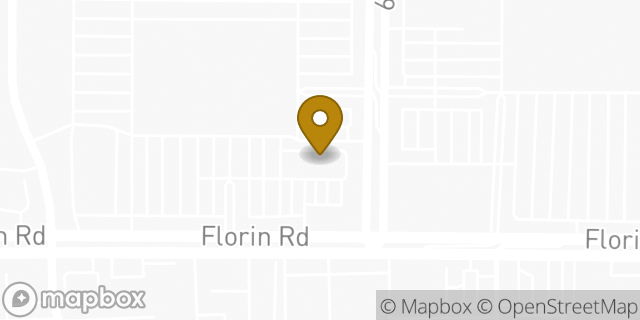 Map showing the location of Dunkin' in Sacramento, CA 95823