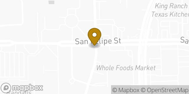 Map showing the location of Whole Foods Market in Houston, TX 77056