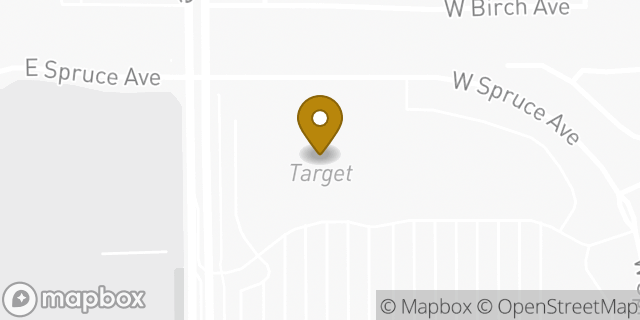 Map showing the location of Target in Clovis, CA 93612