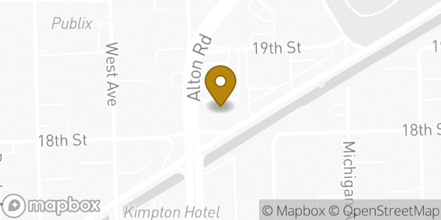 Map showing the location of Chase Bank in Miami Beach, FL 33139