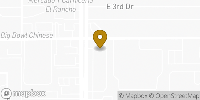 Map showing the location of Amazon Locker - Bijan in Mesa, AZ 85204