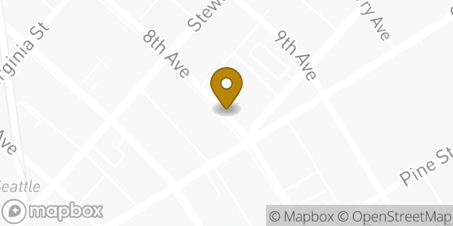 Map showing the location of Seattle KinderCare in Seattle, WA 98101