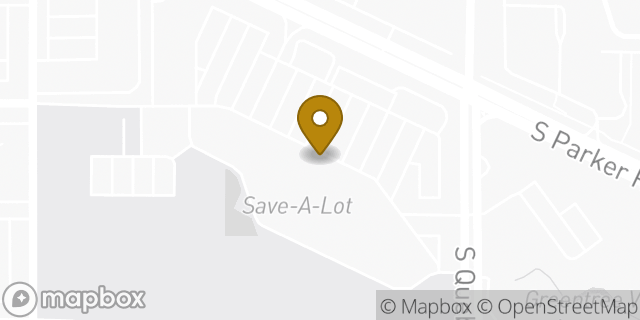 Map showing the location of Amazon Locker - Microchip in Denver, CO 80224
