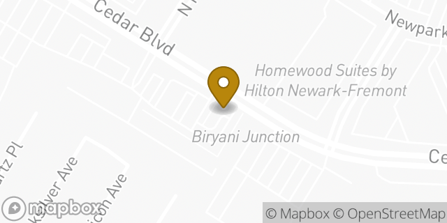Map showing the location of Starbucks in Newark, CA 94560