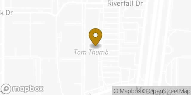 Map showing the location of Tom Thumb in Dallas, TX 75231