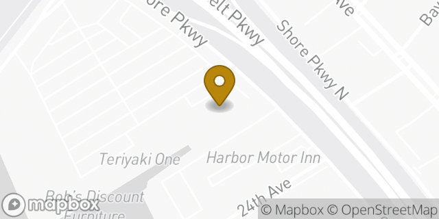 Map showing the location of Olive Garden Italian Restaurant in Brooklyn, NY 11214