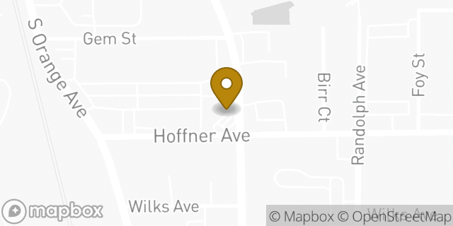 Map showing the location of Amazon Locker - Camellia in Edgewood, FL 32809