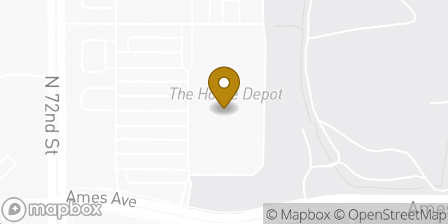 Map showing the location of The Home Depot in Omaha, NE 68134