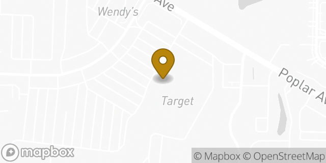 Map showing the location of Starbucks in Germantown, TN 38138