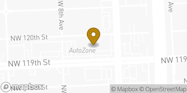 Map showing the location of CVS Pharmacy in North Miami, FL 33168