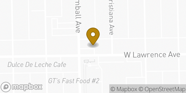 Map showing the location of Subway in Chicago, IL 60625