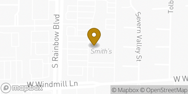 Map showing the location of Starbucks in Las Vegas, NV 89139