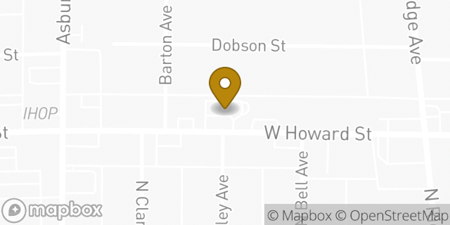 Map showing the location of McDonald's in Evanston, IL 60202