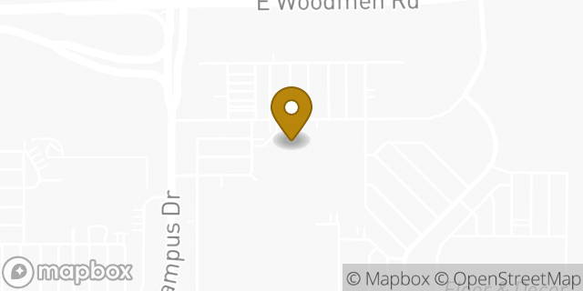 Map showing the location of Planet Fitness in Colorado Springs, CO 80920