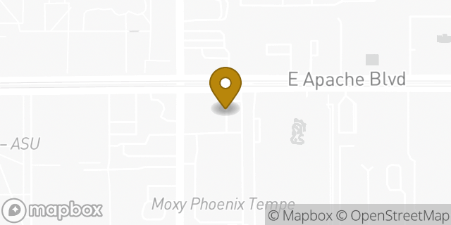 Map showing the location of CVS Pharmacy in Tempe, AZ 85281