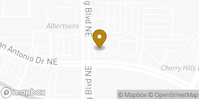 Map showing the location of McDonald's in Albuquerque, NM 87111