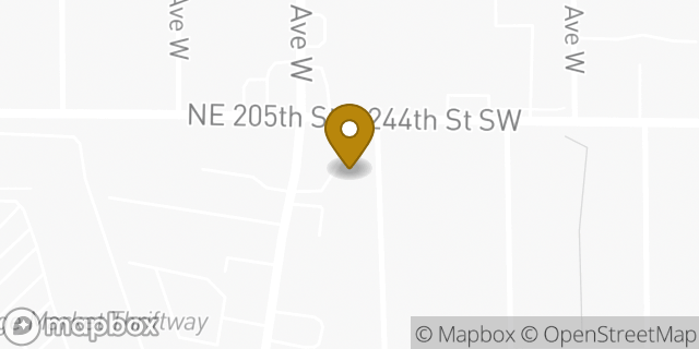 Map showing the location of Amazon Locker - Pascaline in Shoreline, WA 98155