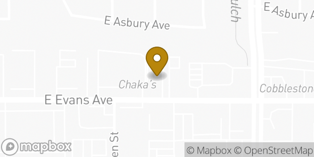 Map showing the location of McDonald's in Denver, CO 80222