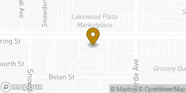 Map showing the location of Chase Bank in Long Beach, CA 90815